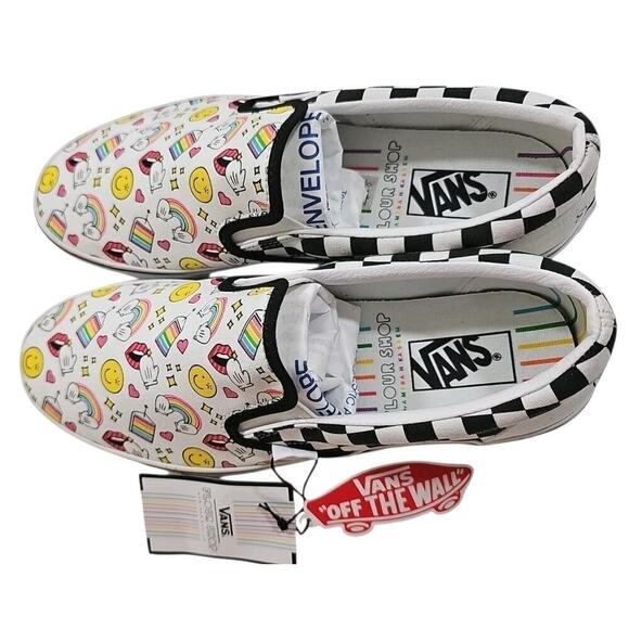 Vans ~Men\'s 11~ Flour Shop Icon Checker Board Classic Slip on Shoes Sneakers NEW main image 7